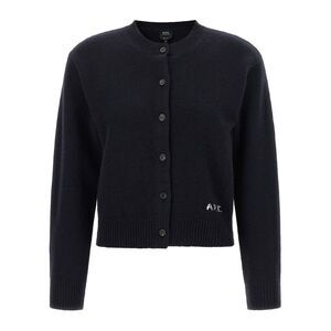 A.P.C. Blue Wool Women's Cardigan